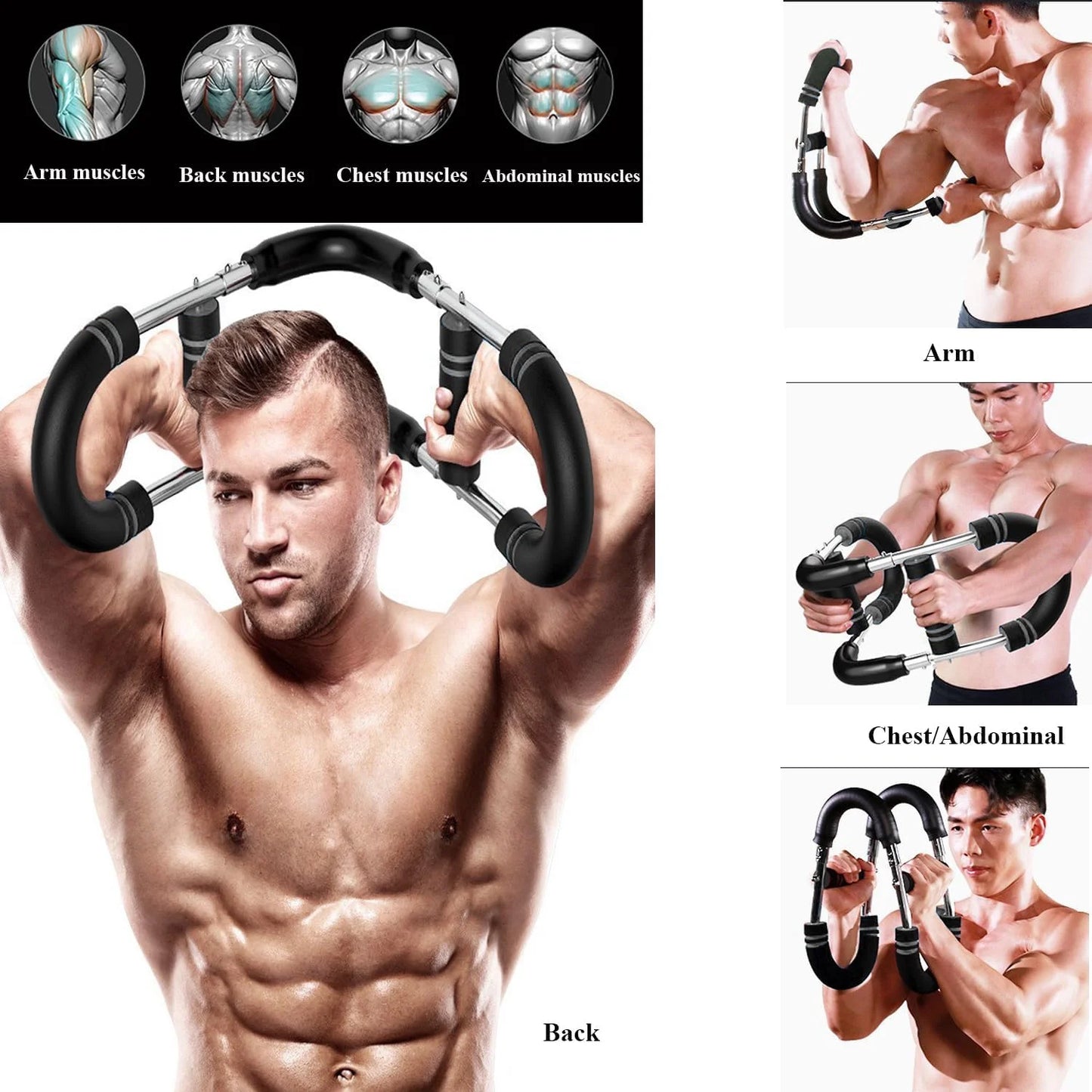 Arm Trainer, Adjustable Chest Workout Equipment, Arm Trainer for Men, Arm Exercise Equipment, Chest Trainer for Men, Shoulders and Forearms Muscle Training Fitness Equipment