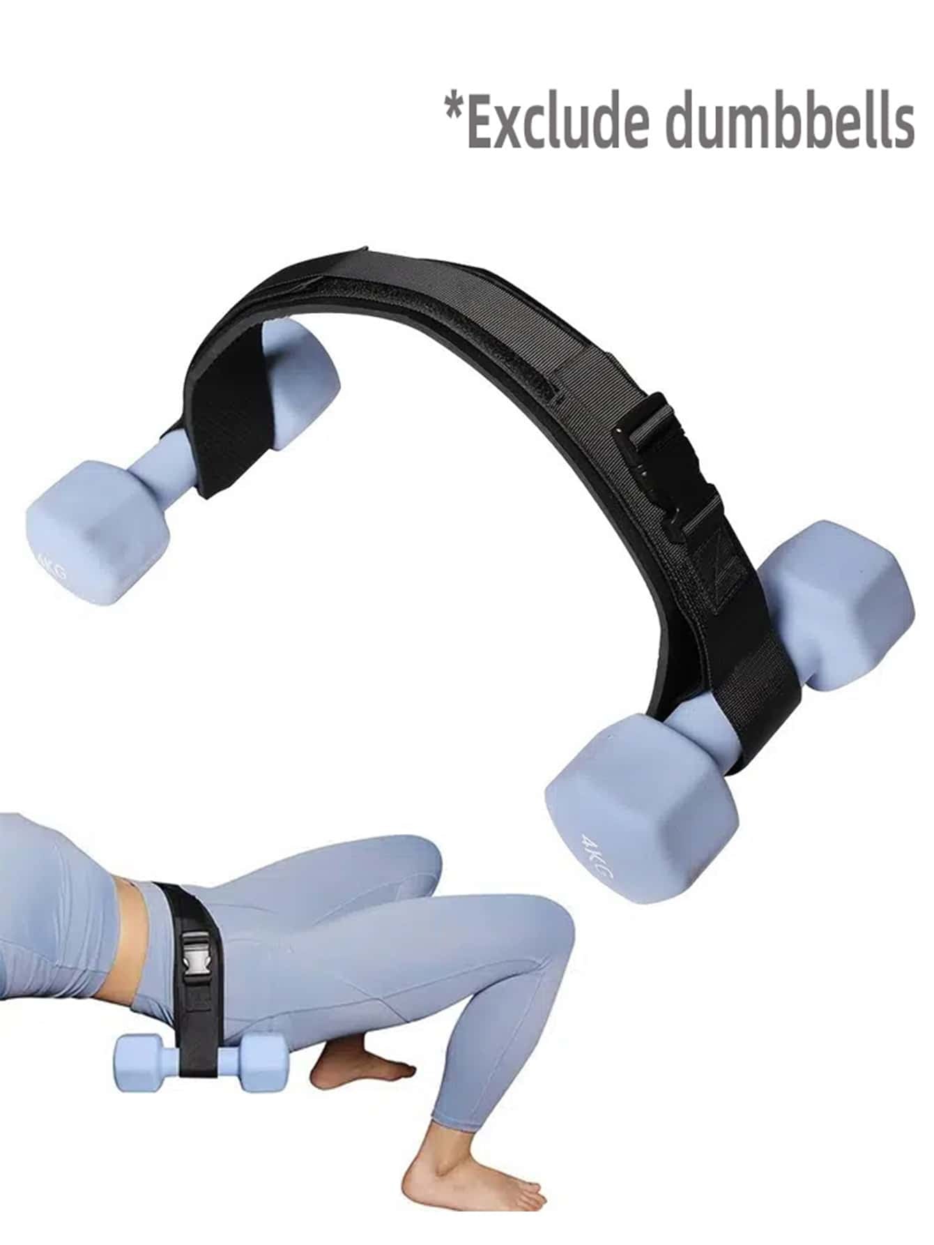 Hip Thrust Belt, Workout with Dumbbell Kettlebell for Butt Lunge Reverse Squat Glute Bridge Gym Accessories, Sport, Gym, Home Exercise, Sport Accessories, Gym Accessories, Crossfit Accessories