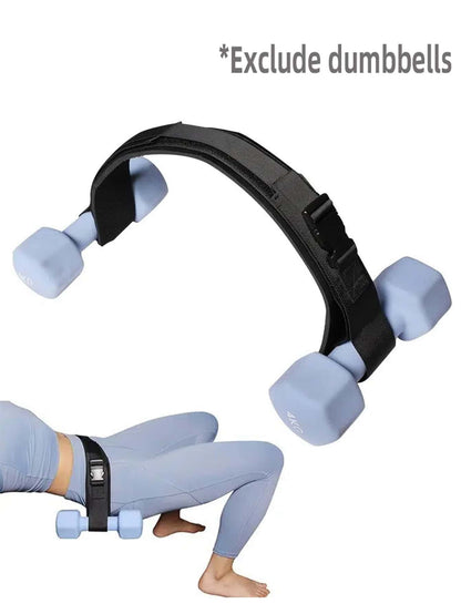 Hip Thrust Belt, Workout with Dumbbell Kettlebell for Butt Lunge Reverse Squat Glute Bridge Gym Accessories, Sport, Gym, Home Exercise, Sport Accessories, Gym Accessories, Crossfit Accessories