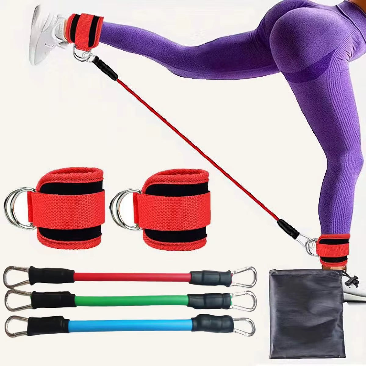 TPE Resistance Bands Ankle Straps Fitness Booty Band Squat Glute Workout Yoga Gym Equipment Guard Leg Strength Safety Extensions