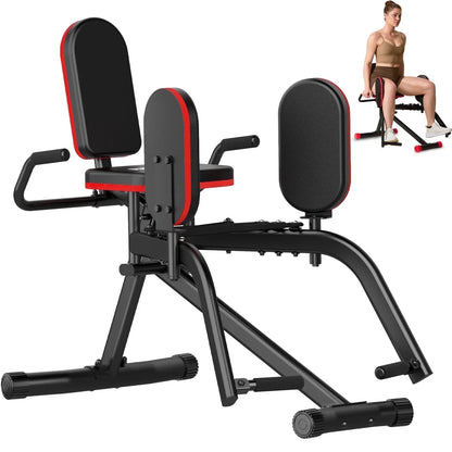 HXD-ERGO Home Gym Hip Abductor Machine - Quiet Glute & Leg Workout Equipment with 6-Level Resistance for Men/Women Hips Shaping ，Max Load 440 Lbs