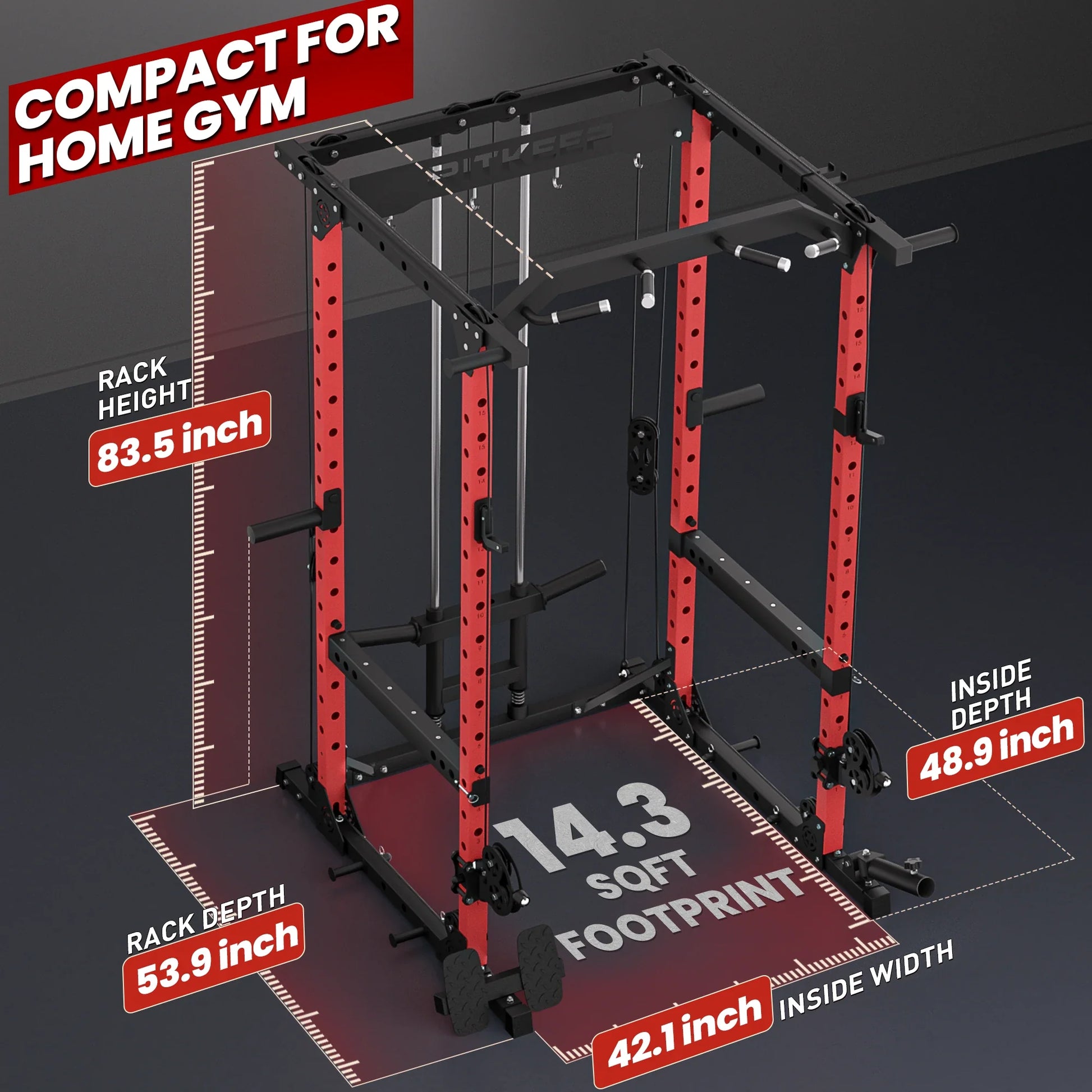 Destroyer M10 ALL-IN-ONE Power Rack Fitness Equipment Package