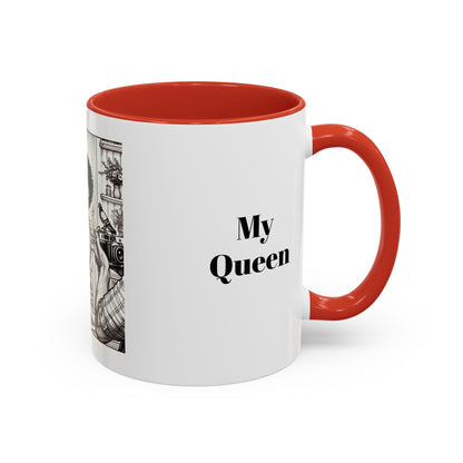 My Queen Accent Coffee Mug - Heartwarming Gift for Mom