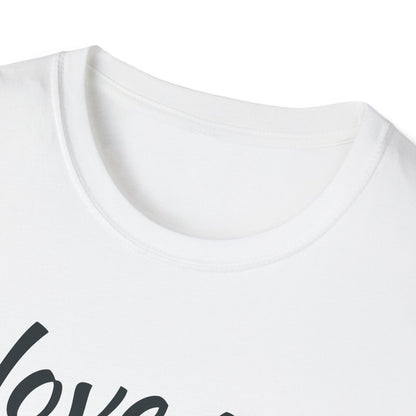 Cute Love Quote Unisex Softstyle T-Shirt - "I Love You with All My Butt"