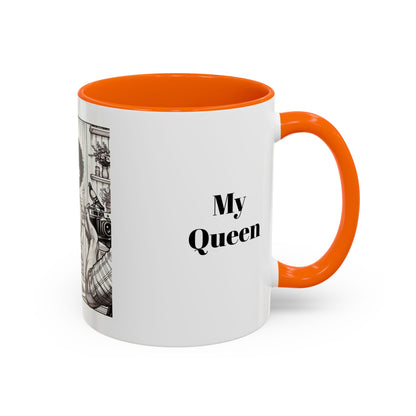 My Queen Accent Coffee Mug - Heartwarming Gift for Mom
