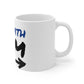 Funny "I'm With Him" Coffee Mug - 11oz Ceramic Tea Cup for Pride Events & Gift Giving