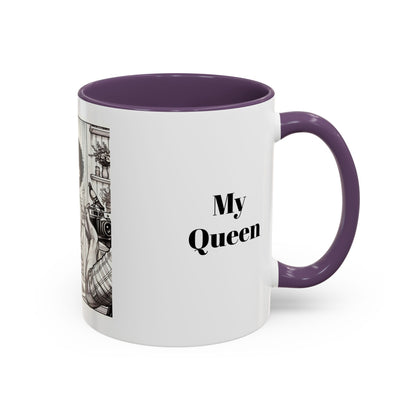 My Queen Accent Coffee Mug - Heartwarming Gift for Mom