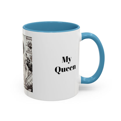 My Queen Accent Coffee Mug - Heartwarming Gift for Mom