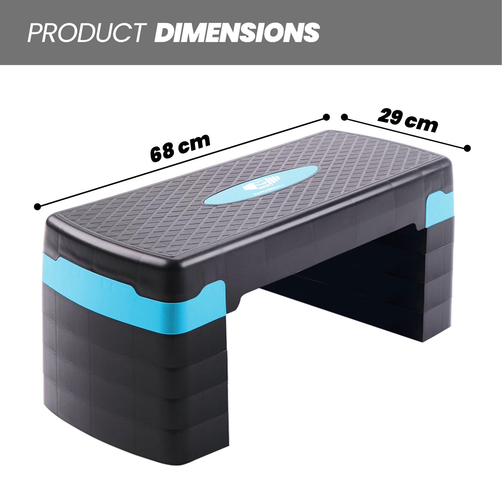 Aerobic Stepper Adjustable Height 2-3-5 Levels Exercise Stepper for Home Yoga