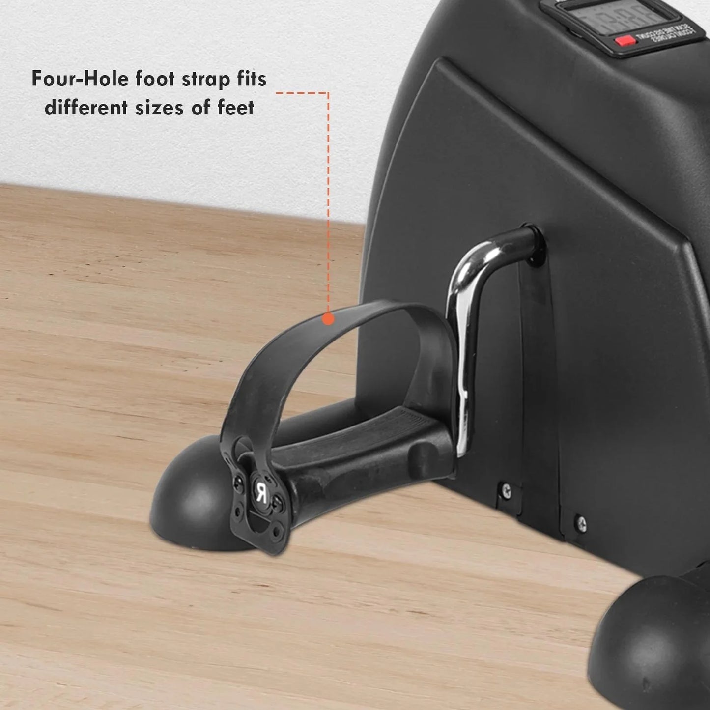 BAOKALER Desk Bike Pedal Exerciser, Mini Exercise Bike Stepper Indoor Exercise, Elder Bike Pedal Exerciser under Desk Fitness Equipment with LCD Screen Display