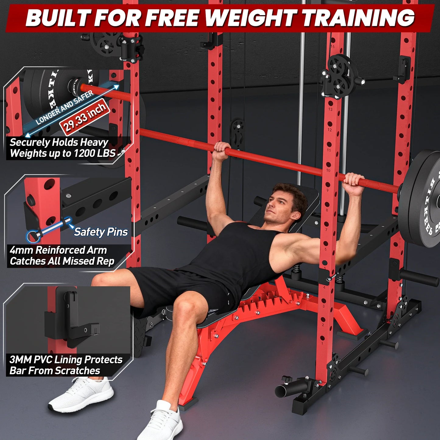 Destroyer M10 ALL-IN-ONE Power Rack Fitness Equipment Package