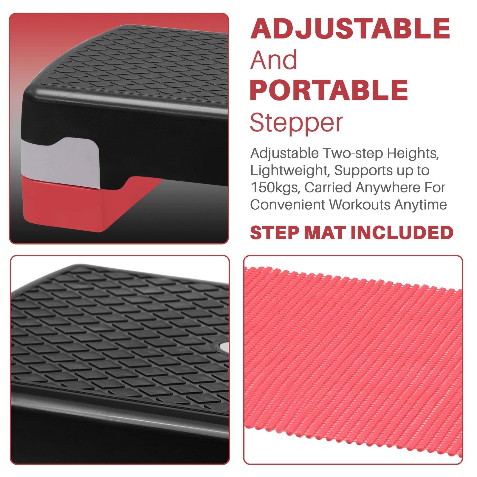 Non Slip Aerobic Stepper Yoga Step Board Gym Fitness Exercise Cardio Home Yoga