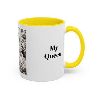 My Queen Accent Coffee Mug - Heartwarming Gift for Mom