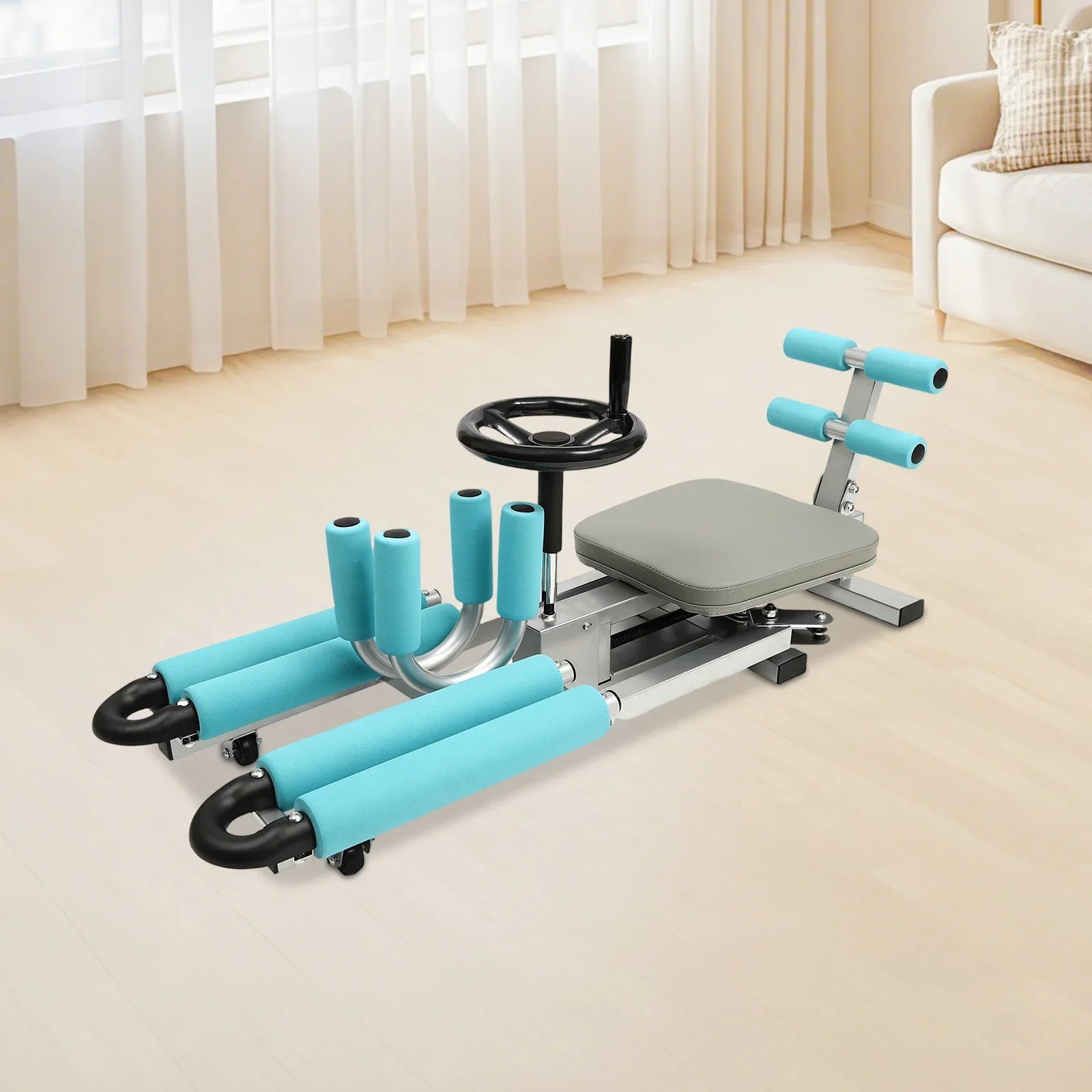Leg Stretcher Machine, 0-210° Adjustable Split Machine for Flexibility Leg Stretching, 330.7Lbs Heavy Duty Home Gym Equipment for Dance Yoga Martial Arts