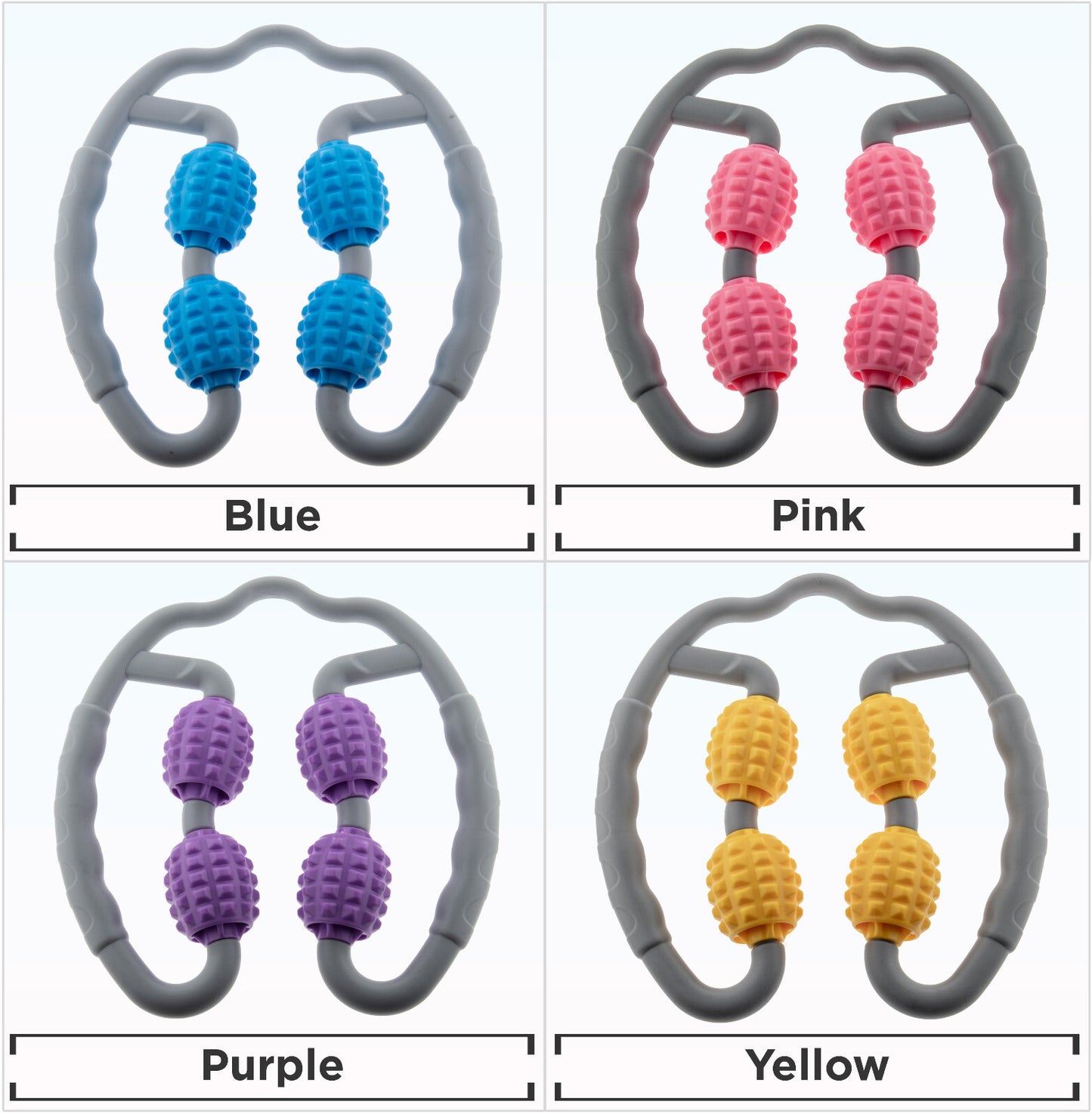 Quad Handheld Massager 360° Deep Tissue Muscle Roller Cellulite & Fascia Relief