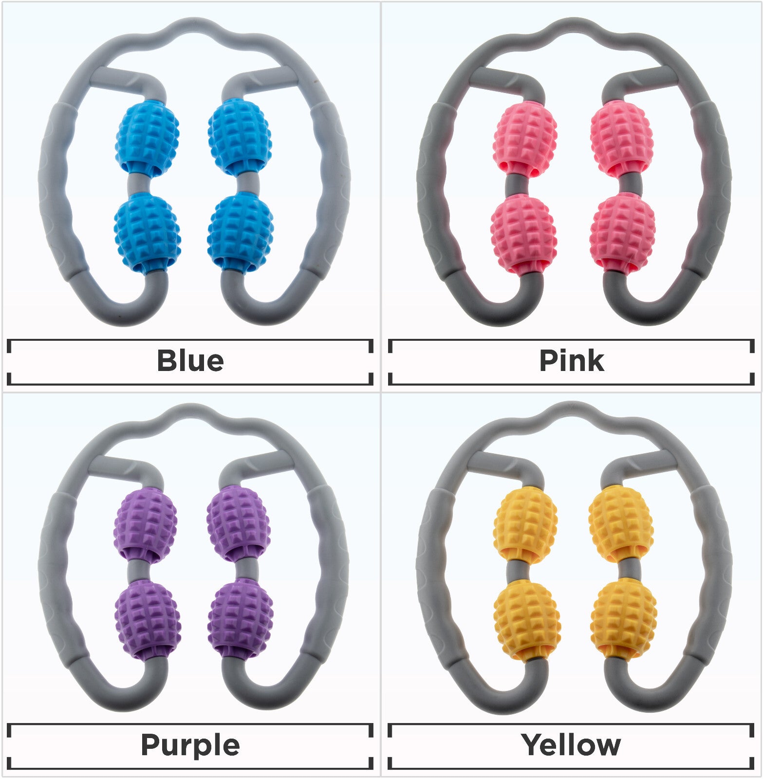 Quad Handheld Massager 360° Deep Tissue Muscle Roller Cellulite & Fascia Relief