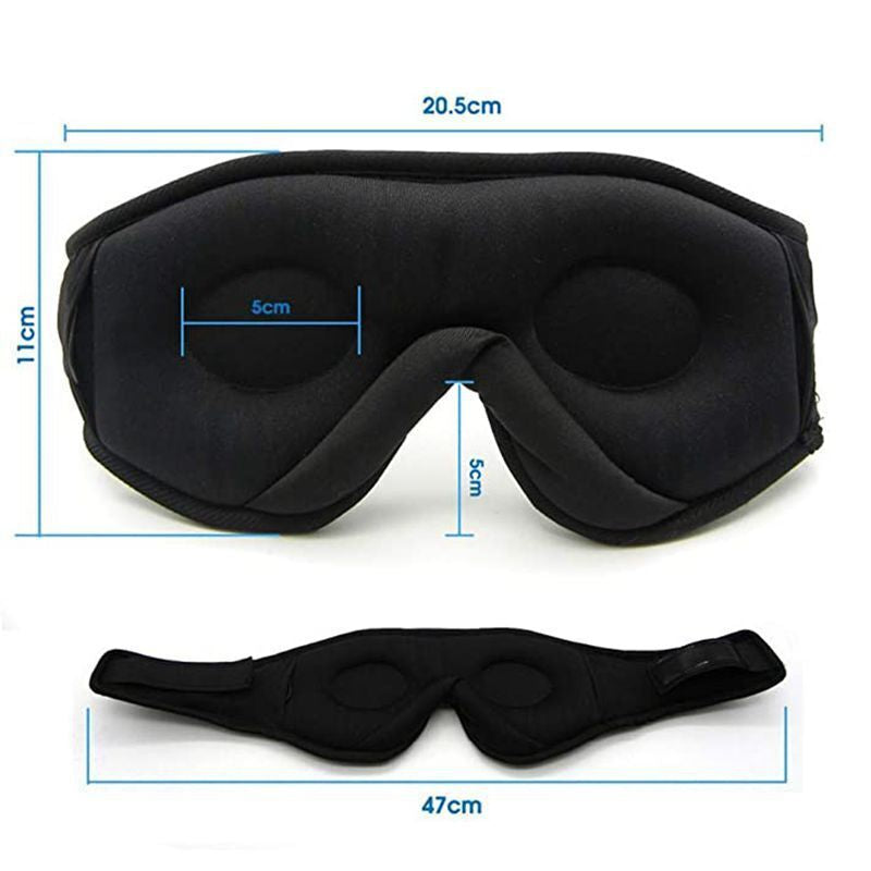 Sleep Mask with Bluetooth Headphones, 3D Sleep Mask Wireless Music Eye Mask