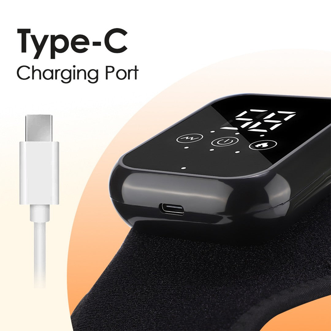 Cordless Electric Heating Foot Ankle Massager with Hot Compress & Heat Vibration