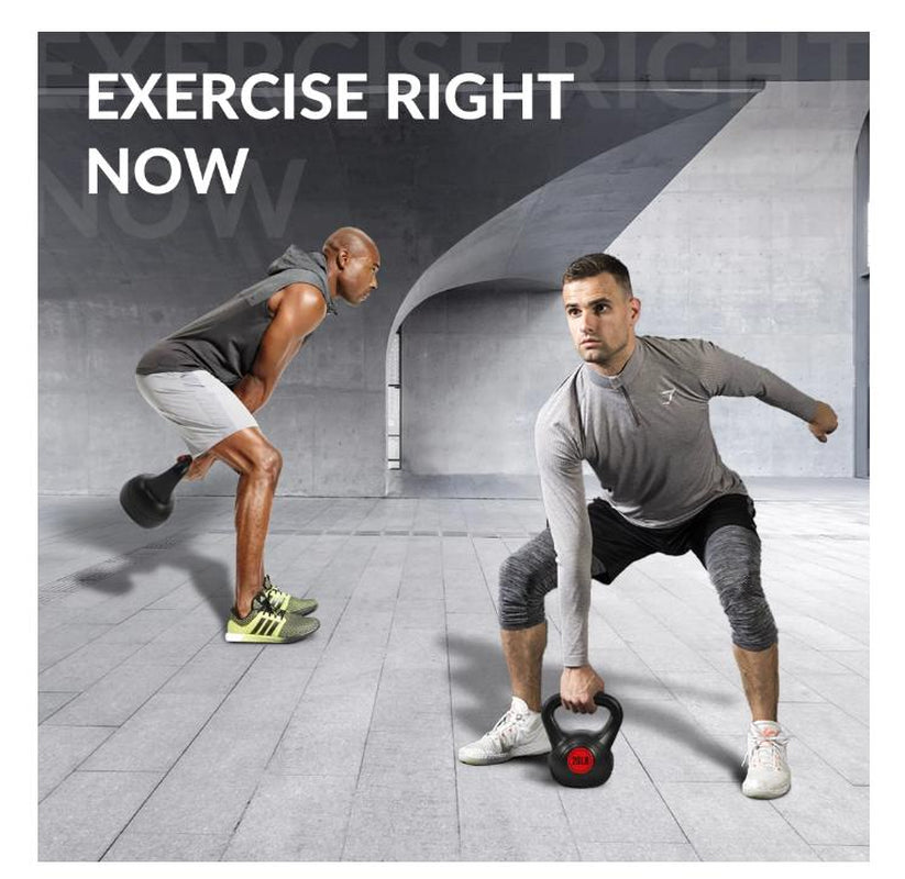 Balancefrom Wide Grip Kettlebell Exercise Fitness Weight Set, 4-Pieces: 5Lb, 10Lb, 15Lb and 20Lb Kettlebells