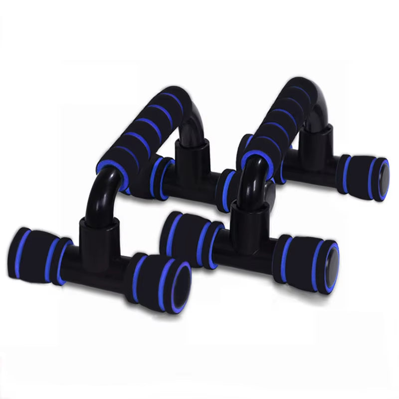 I-Shaped Push-Up Rack with Hand Sponge Grip Bars for Muscle Training and Home Gym Fitness