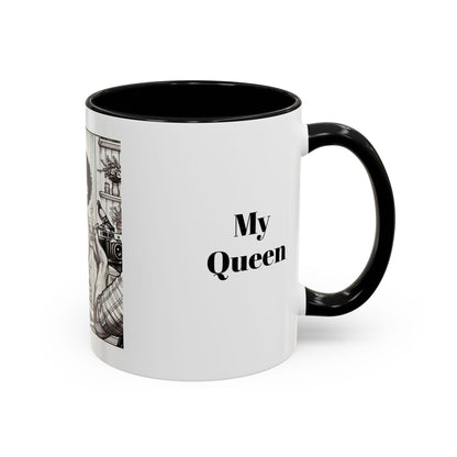 My Queen Accent Coffee Mug - Heartwarming Gift for Mom