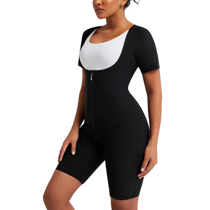 Women Sauna Sweat Suits Weight Loss Workout Vest Waist Trainer Shirt Shapewear