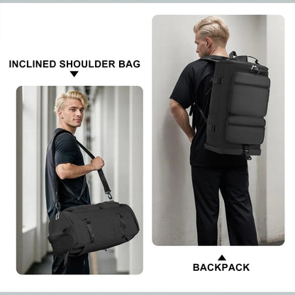 Gynky Duffle Bag Gym Bags Waterproof Sports Duffel Bags Travel Weekender Bag for Men Women Overnight Bag with Shoes Compartment