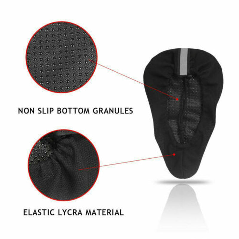 Bike 3D Gel Saddle Seat Cover Bicycle Soft Comfort Pad Cushion Padded