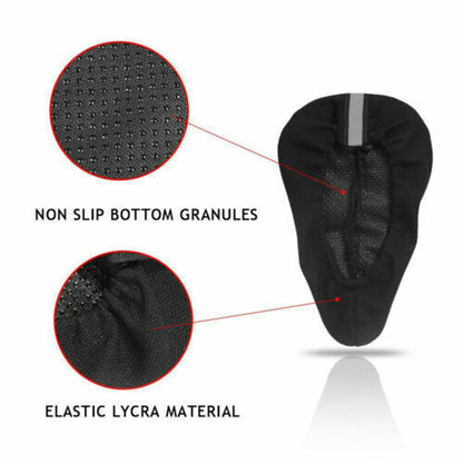 Bike 3D Gel Saddle Seat Cover Bicycle Soft Comfort Pad Cushion Padded