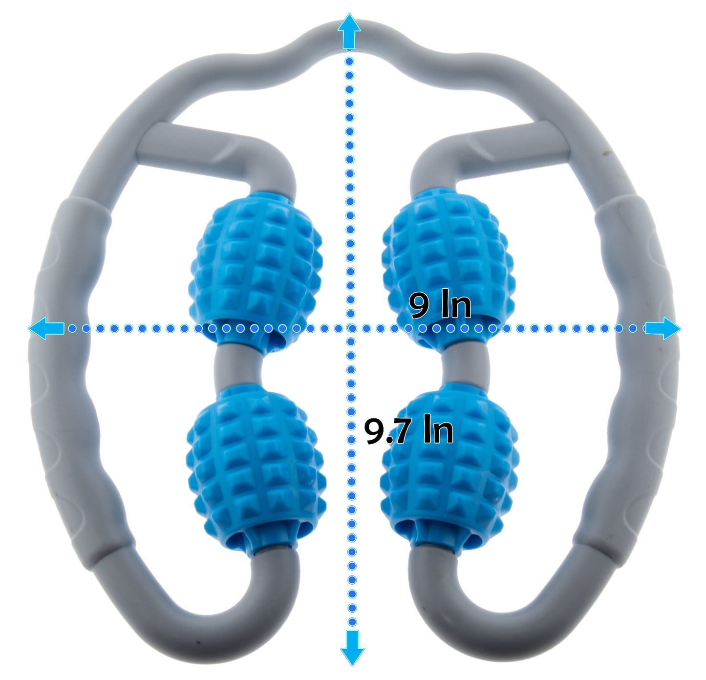 Quad Handheld Massager 360° Deep Tissue Muscle Roller Cellulite & Fascia Relief