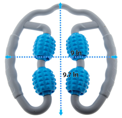 Quad Handheld Massager 360° Deep Tissue Muscle Roller Cellulite & Fascia Relief