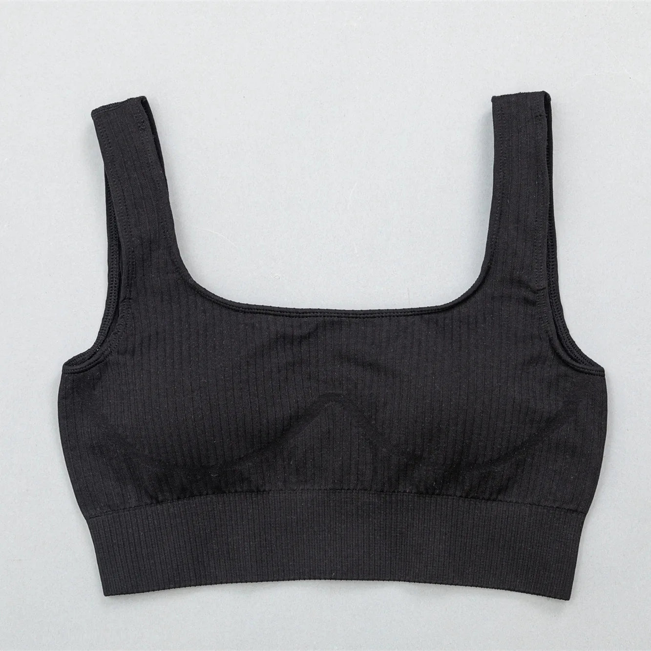 Women's Seamless Yoga Set - Athletic Workout Clothes with Long Sleeve Crop Top and Leggings