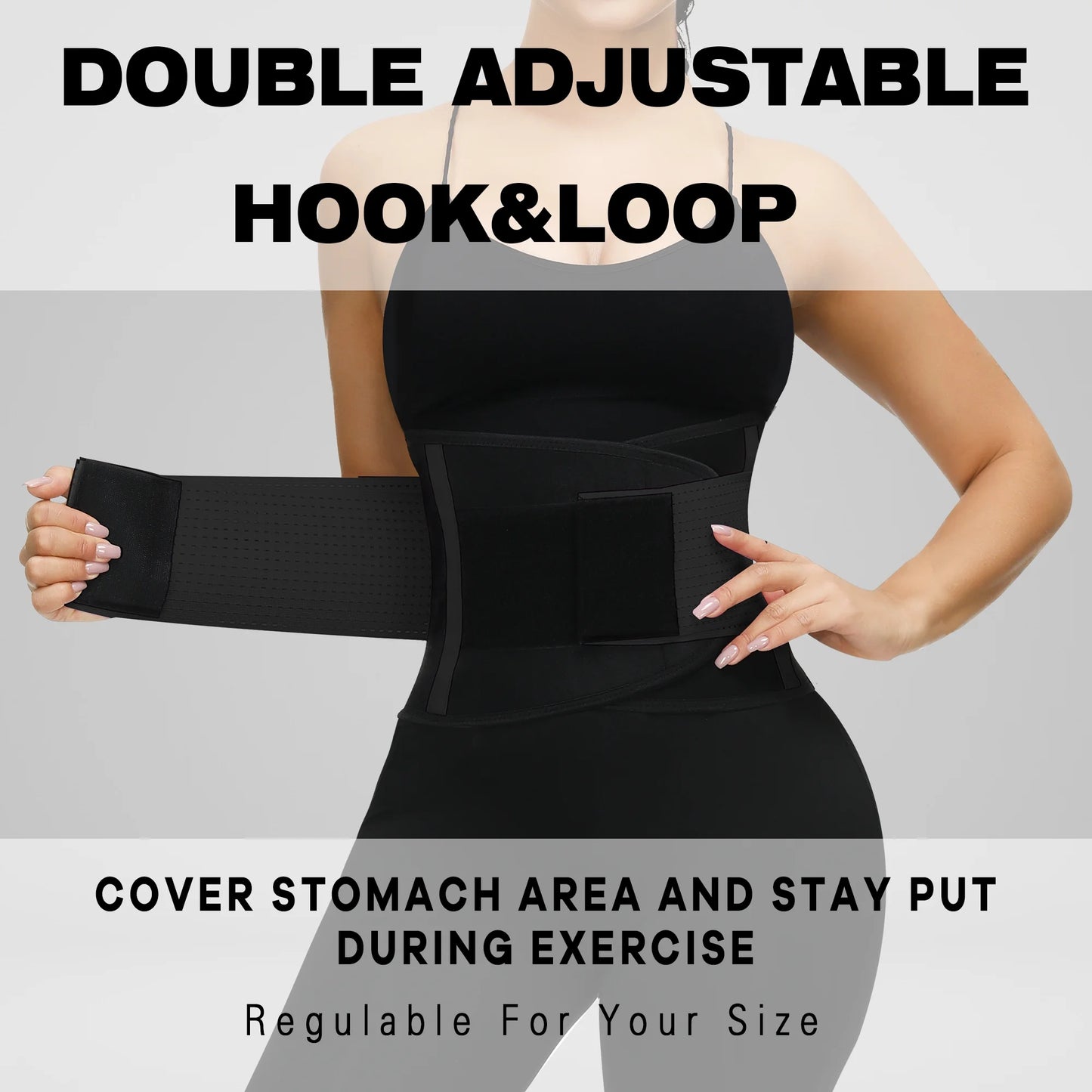 VENUZOR Waist Trainer Belt for Men and Women - Sweat-Enhancing Waist Trimmer and Sauna Belt for Optimal Workout Performance