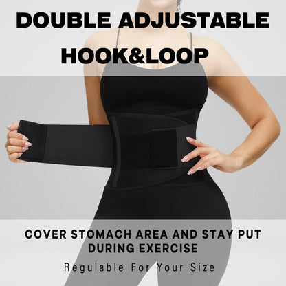 VENUZOR Waist Trainer Belt for Men and Women - Sweat-Enhancing Waist Trimmer and Sauna Belt for Optimal Workout Performance