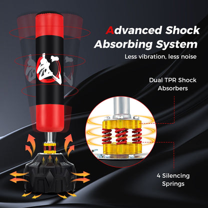 70 Inches Freestanding Punching Bag with Fillable Base