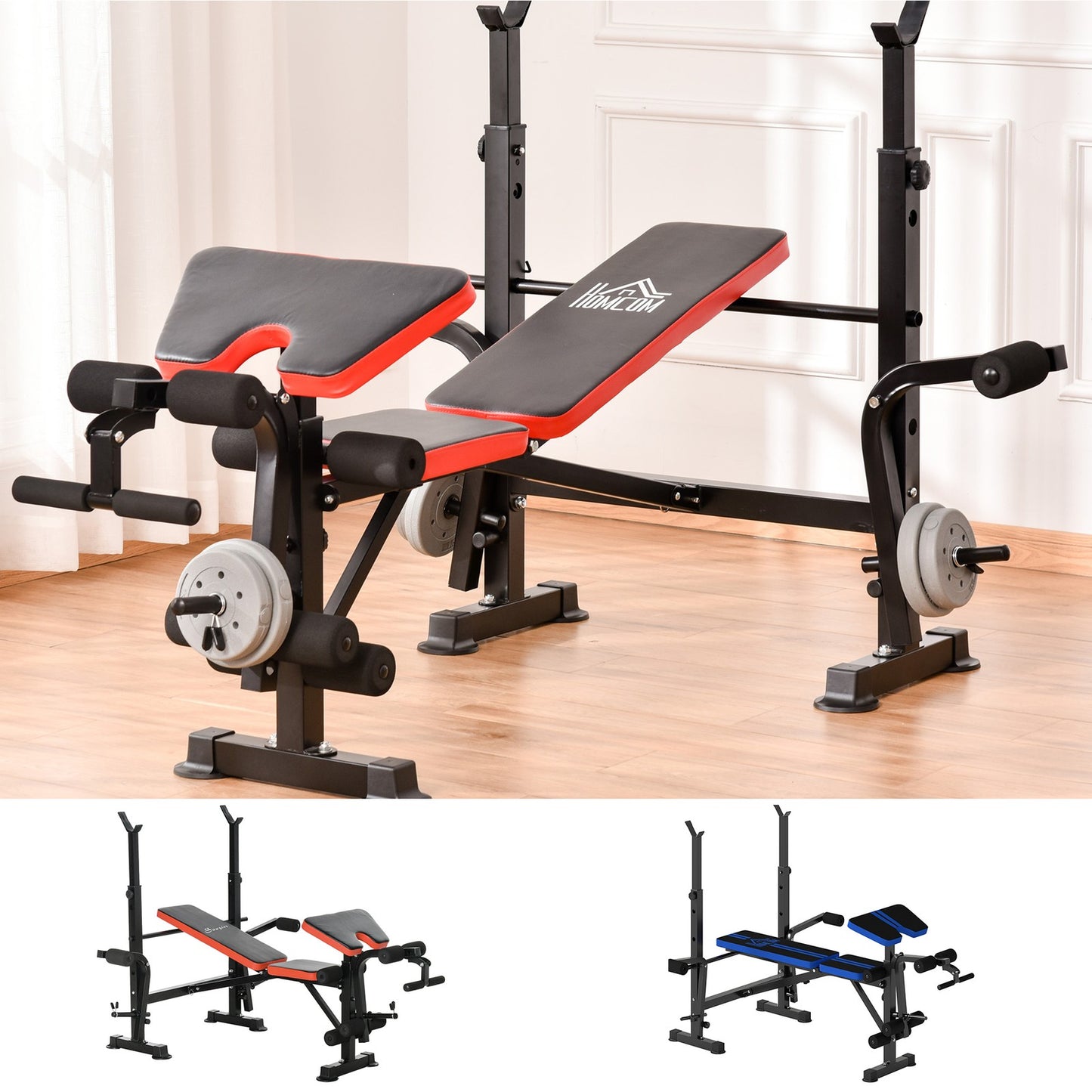 Multi-Function Adjustable Weight Training Bench Gym Fitness Lifting Bench
