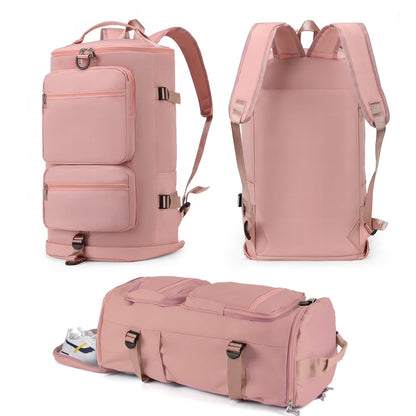 Gynky Duffle Bag Gym Bags Waterproof Sports Duffel Bags Travel Weekender Bag for Men Women Overnight Bag with Shoes Compartment