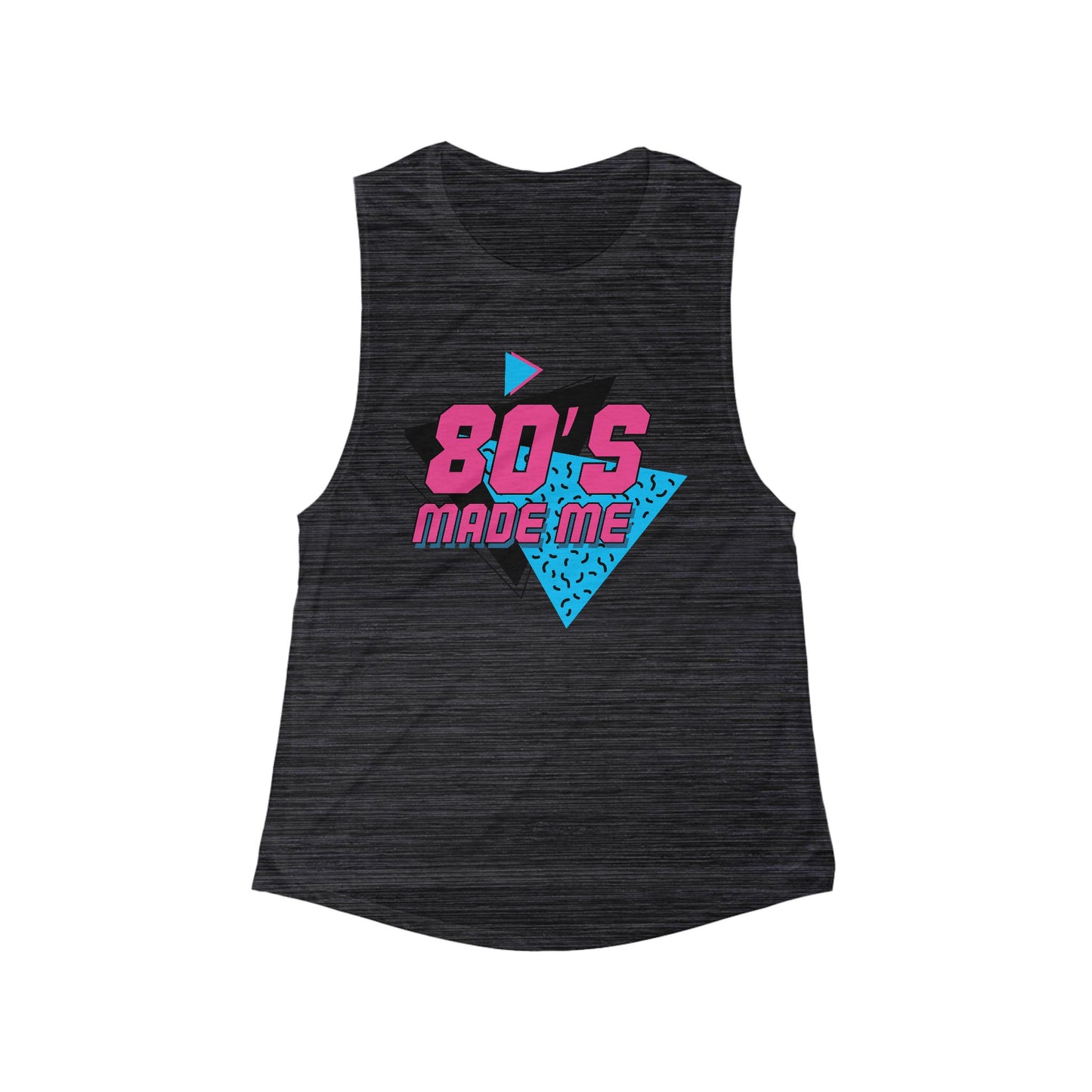 80's Made Me Women's Flowy Muscle Tank - Retro Style Sleeveless Top for Casual Wear