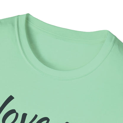 Cute Love Quote Unisex Softstyle T-Shirt - "I Love You with All My Butt"