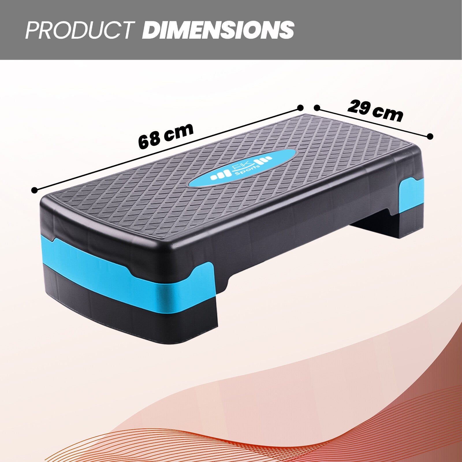 Aerobic Stepper Adjustable Height 2-3-5 Levels Exercise Stepper for Home Yoga