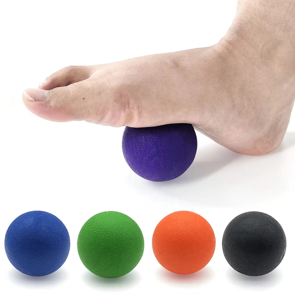 TPE Fascia Ball Lacrosse Muscle Relaxation Exercise Sports Fitness Yoga Peanut Massage Ball Trigger Point Stress Pain Relief