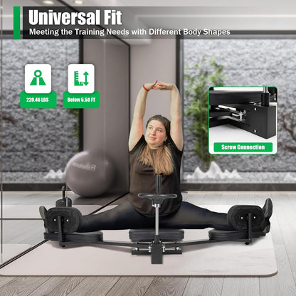 Leg Stretcher Machine Split Training, Heavy Duty Steel Frame Equipment Splits Machine for Flexibility Stretching Equipment, Leg Stretcher for Ballet, Yoga, Gymnastics and Other Sports