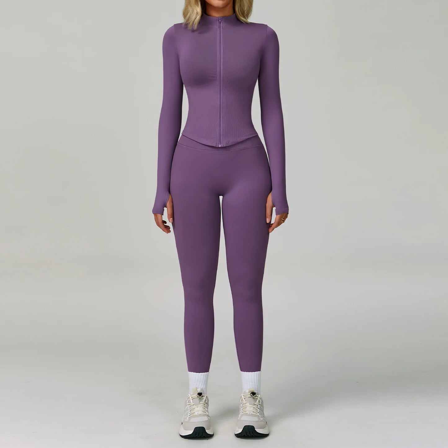 Women's Yoga Set - 2/3 Piece Gym Apparel, High Waist Leggings and Sports Bra for Fitness and Workout