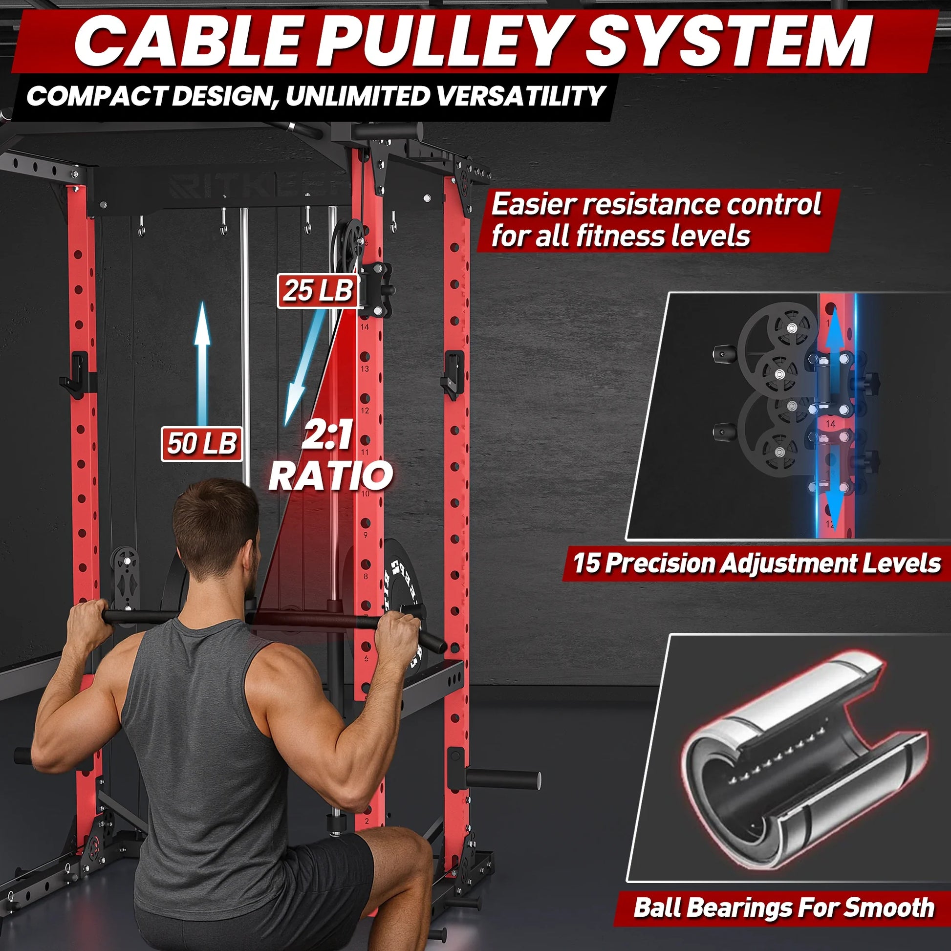 Destroyer M10 ALL-IN-ONE Power Rack Fitness Equipment Package