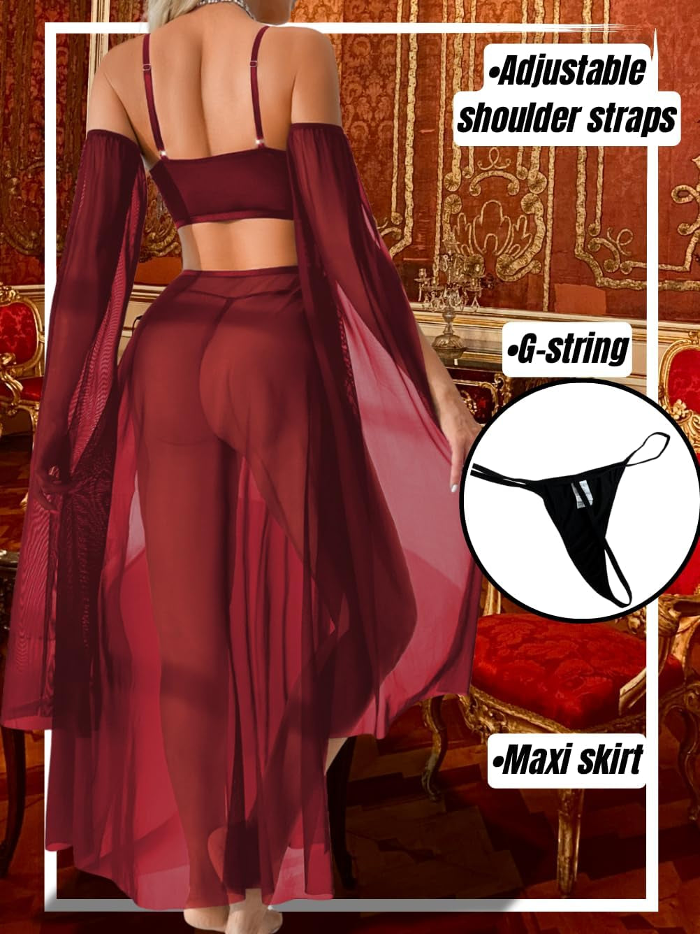 Exotic Wear Dancer Outfits, High Slit Lingerie