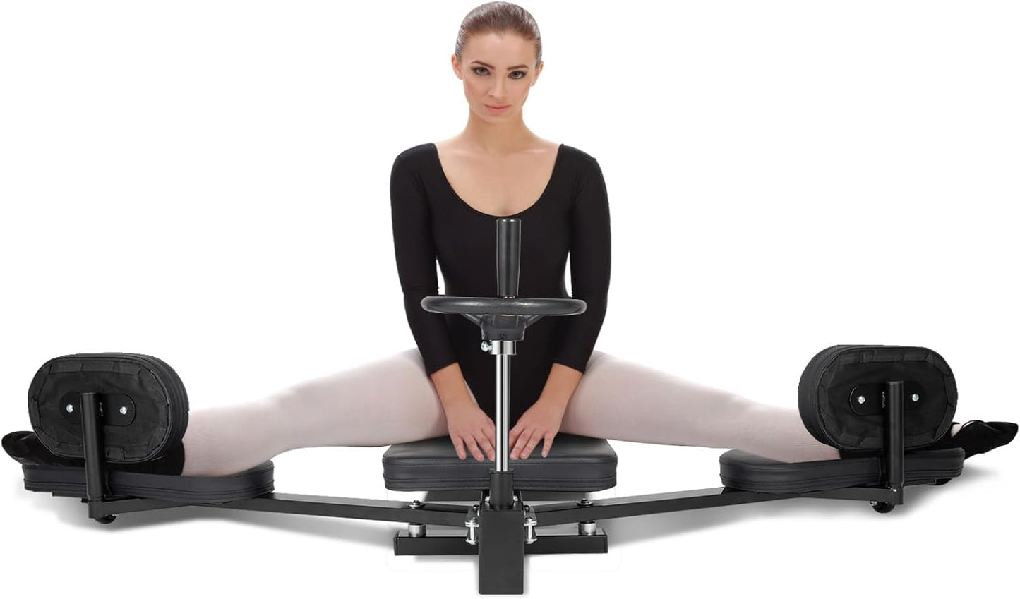 Leg Stretcher Machine Split Training, Heavy Duty Steel Frame Equipment Splits Machine for Flexibility Stretching Equipment, Leg Stretcher for Ballet, Yoga, Gymnastics and Other Sports