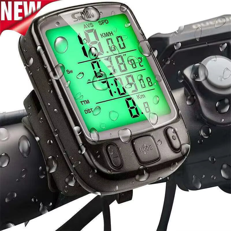 Waterproof Digital LCD Cycle Computer Bicycle Bike Odometer Speedometer Cycling