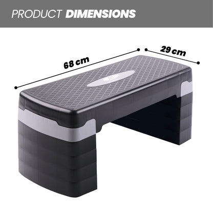 Aerobic Stepper Adjustable Height 2-3-5 Levels Exercise Stepper for Home Yoga