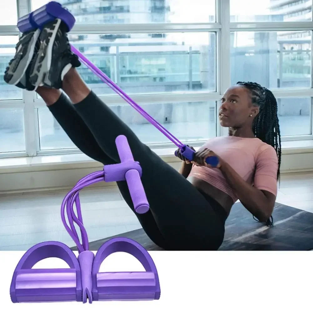 Elevate Your Fitness Routine with the Portable Tension Rope - Non-Slip Handle Resistance Band for Waist and Arm Training