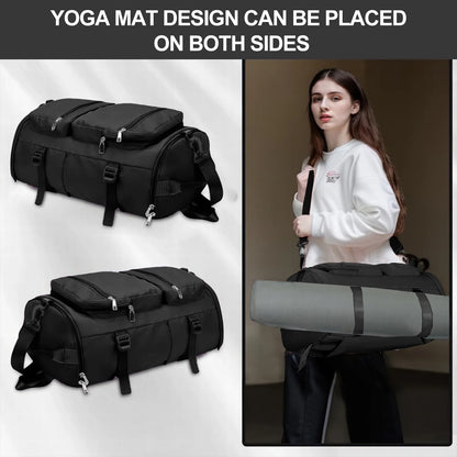 Gynky Duffle Bag Gym Bags Waterproof Sports Duffel Bags Travel Weekender Bag for Men Women Overnight Bag with Shoes Compartment